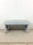 Antique Farmhouse Gray Painted Bench Footstool For Sale - Image 4 of 14