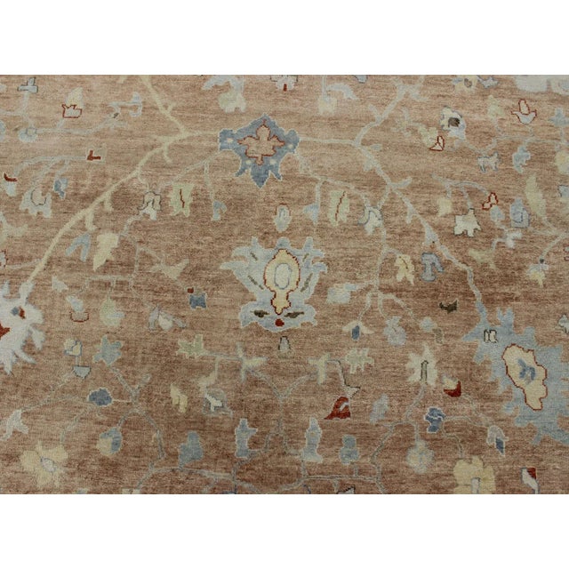 Textile Large Oushak Rug by Keivan Woven Arts 11'11 X 14'10 For Sale - Image 7 of 11