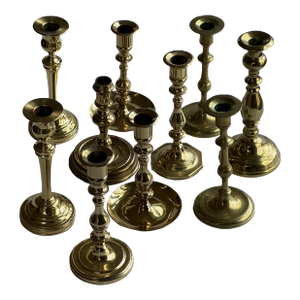 Vintage Brass Candleholders~10