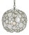 Modern Shell & Crystal Pendant Orb Chandelier