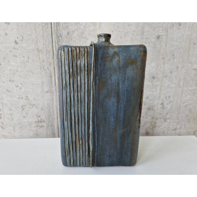 Large German Ceramic Studio Vase, 1960s For Sale - Image 11 of 11