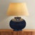Hudson Valley Lighting Moodus 20 in. 1 Light Table Lamp in Aged Brass and Ceramic Parrish Blue Finish For Sale In New York - Image 6 of 11