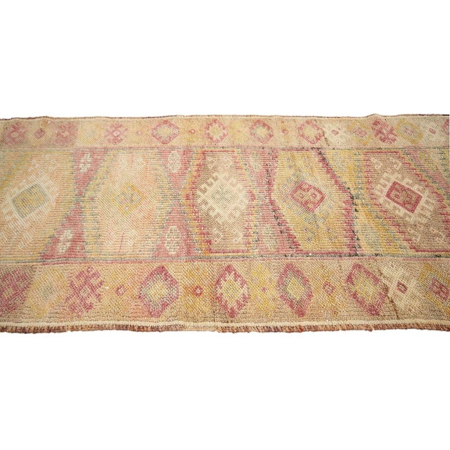Faded Vintage Herki Runner For Sale - Image 4 of 7