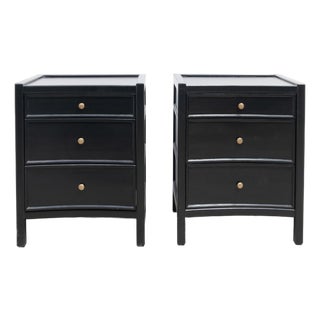 Pair of 3 Drawer Nightstands For Sale