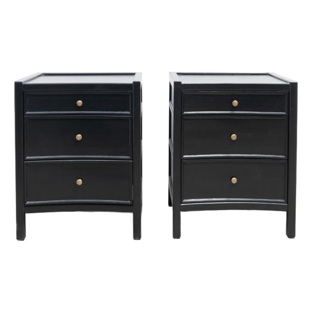 Pair of 3 Drawer Nightstands For Sale