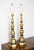 Mid-century statement stacked buffet lamps. Hollywood regency bold style with geometric shapes. Listing is for a pair. 38"...