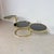 Vintage Hollywood Regency Swivel Cascade Coffee Table with Black Glass, Germany, 1970s For Sale - Image 4 of 12