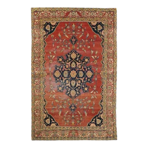 Antique Sarouk Rug 4'2'' x 6'6''