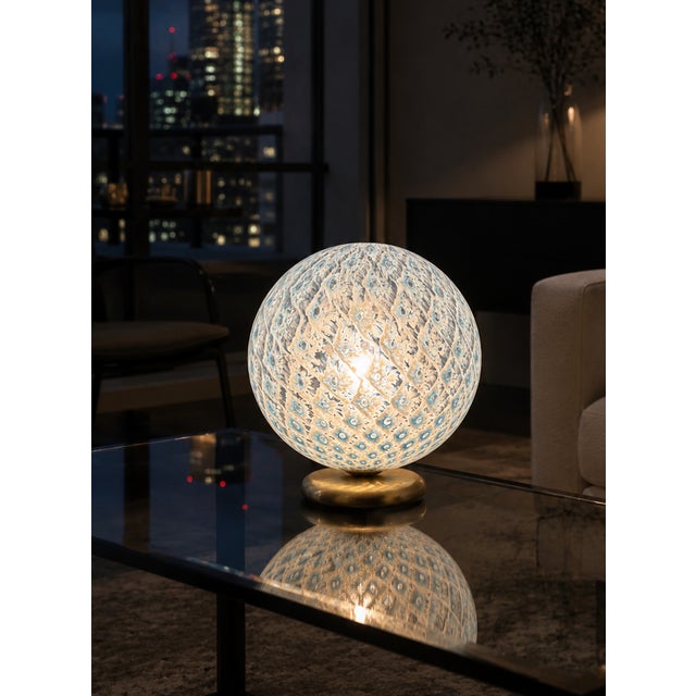 Macrame T25 Murano Table Lamp from La Murrina, 1990s For Sale - Image 4 of 18