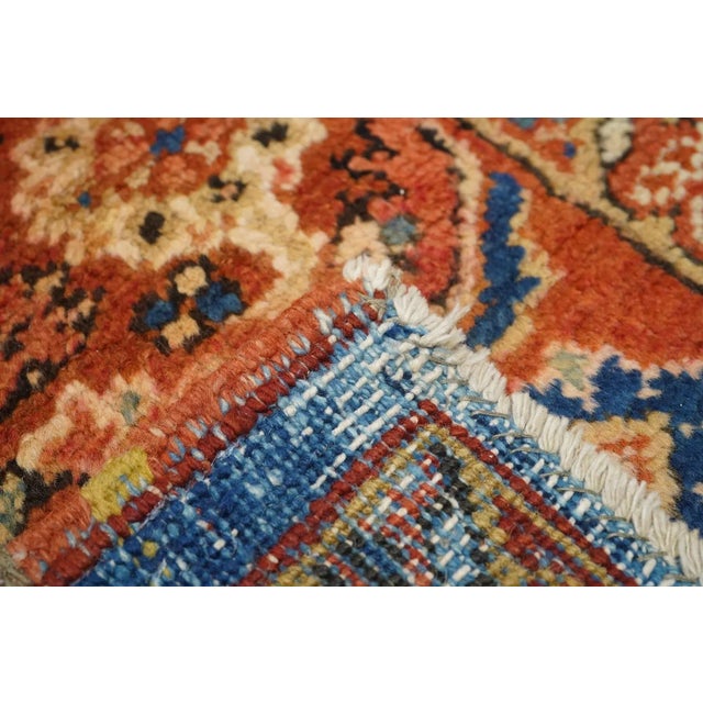 Traditional Antique Heriz Rug 7'7'' x 11'8'' For Sale - Image 3 of 11