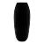 Hand-Blown Murano Extra Tall Modern Vase in Onyx Black For Sale