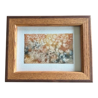 Framed Signed Original Abstract Painting For Sale