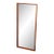Mid Century Danish Modern Mirror Wall Hanging Entry Way Solid Teak Rectangular For Sale