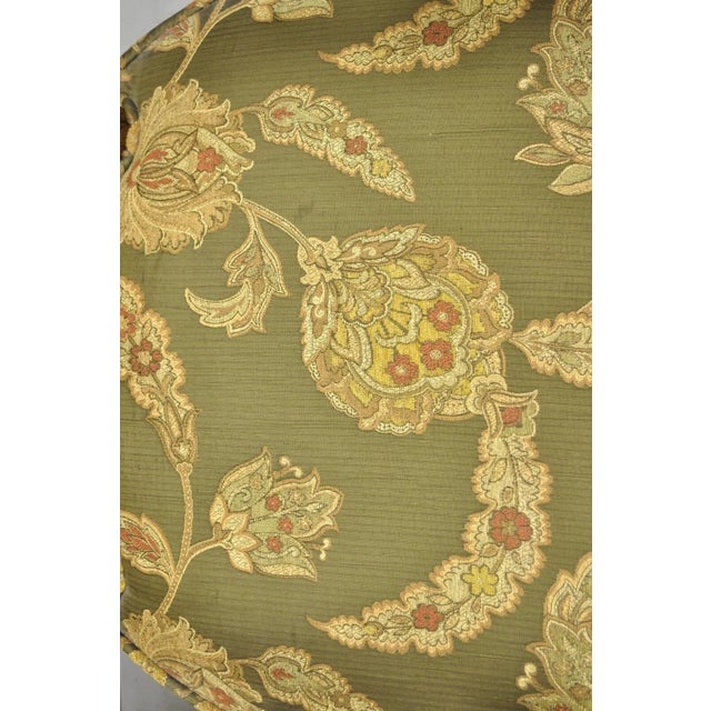 Vintage Hollywood Regency Keyhole Back Fireside Lounge Arm Chairs - A Pair For Sale In Philadelphia - Image 6 of 12