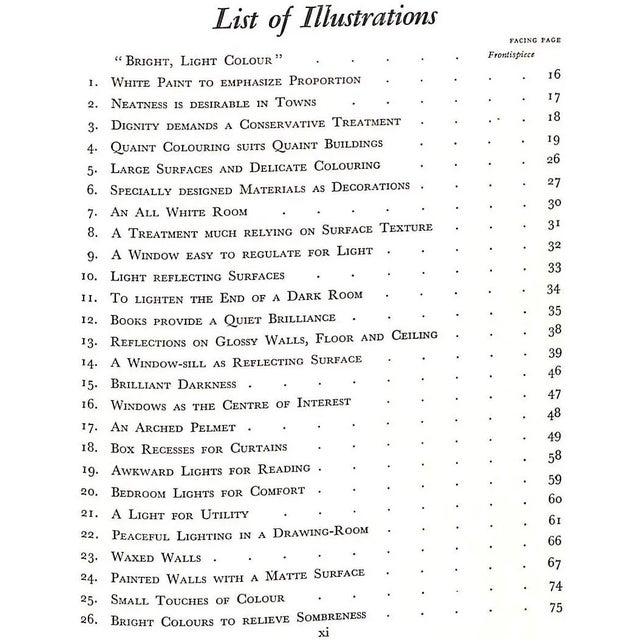 "Colour in Everyday Rooms With Remarks on Sundry Aspects of Decoration" 1934 Ionides, Basil For Sale - Image 12 of 16