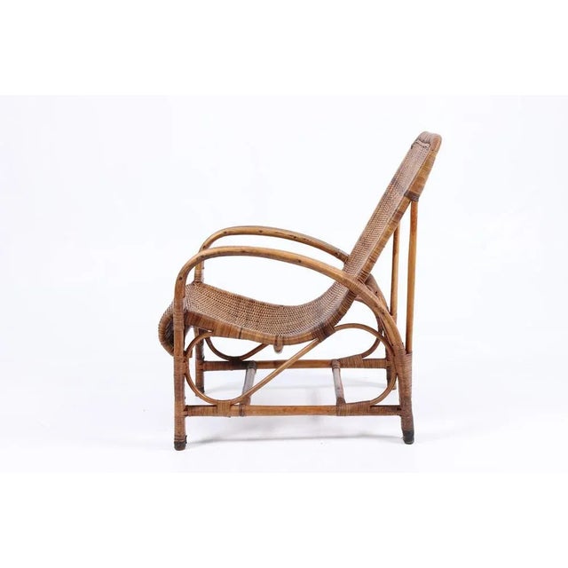 1950s Mid-Century Armchair in Bamboo, Denmark, 1950s For Sale - Image 5 of 8