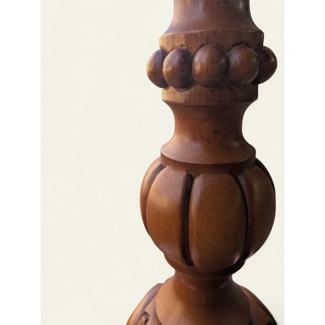 Vintage Hardwood Flower Stand, 1960s For Sale - Image 6 of 9