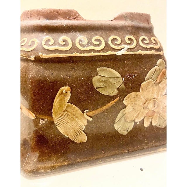 Mid-20th Century Yixing Zisha Pottery, Chinese Hexagonal, Glazed, Terracotta Planter For Sale In Sacramento - Image 6 of 9