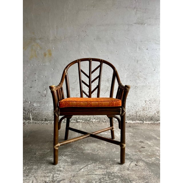 Vintage Rattan Armchair from McGurie, 1970s For Sale - Image 18 of 18