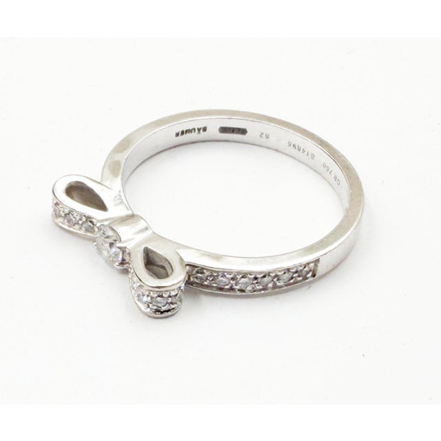 Chanel 18K 750 White Gold Ruben Ribbon Diamond Ring *Marked Chanel, 750. * 18k/ 750 white gold *Comes with the original...