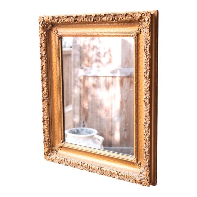 Late 19th Century Gold Ornate Framed Mirror For Sale