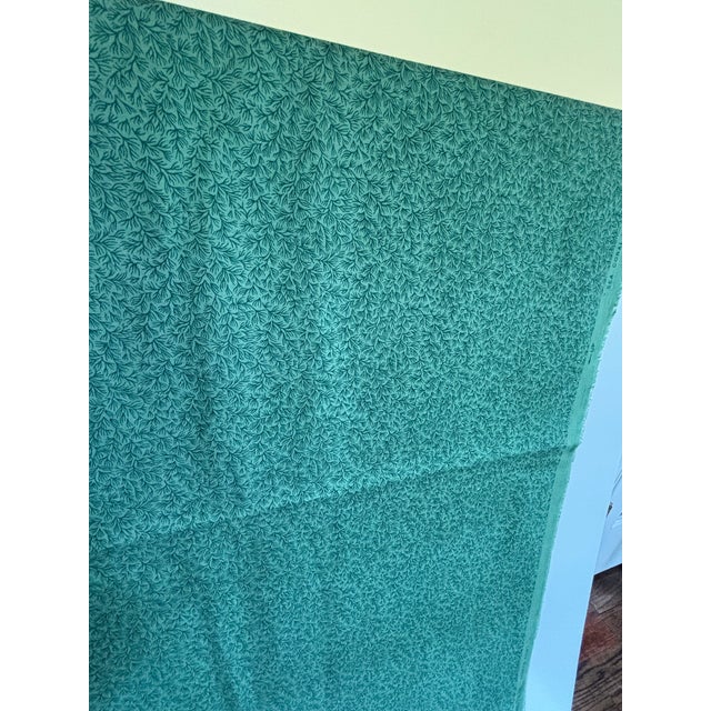 English Over 5 Yards of Brunschwig & Fils Green Fabric For Sale - Image 3 of 5