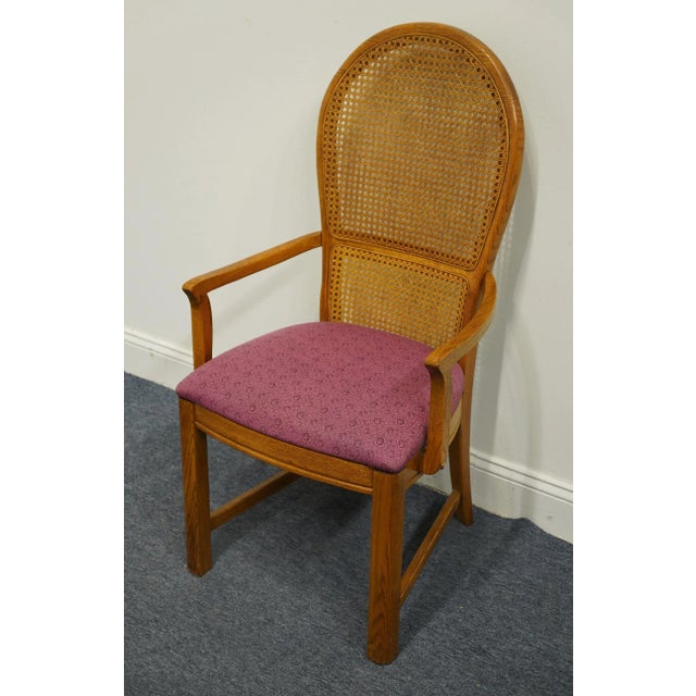 Thomasville Thomasville American Country Collection Cane Back Dining Arm Chair 20521-861-862 For Sale - Image 4 of 11