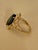6 Ct Natural Marquise Cut Green Tourmaline Ring in 14 Karat Yellow Gold For Sale - Image 13 of 18