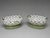 A fine pair of early English Derby porcelain reticulated oval baskets, circa 1758–1765, each finely pierced with circular...