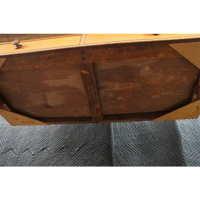 Antique Victorian Walnut Marble Washstand Dry Sink Drybar Parlor Stand 48" For Sale - Image 10 of 16