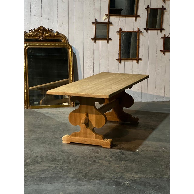 French Farmhouse Dining Table in Oak, 1925 For Sale - Image 9 of 18
