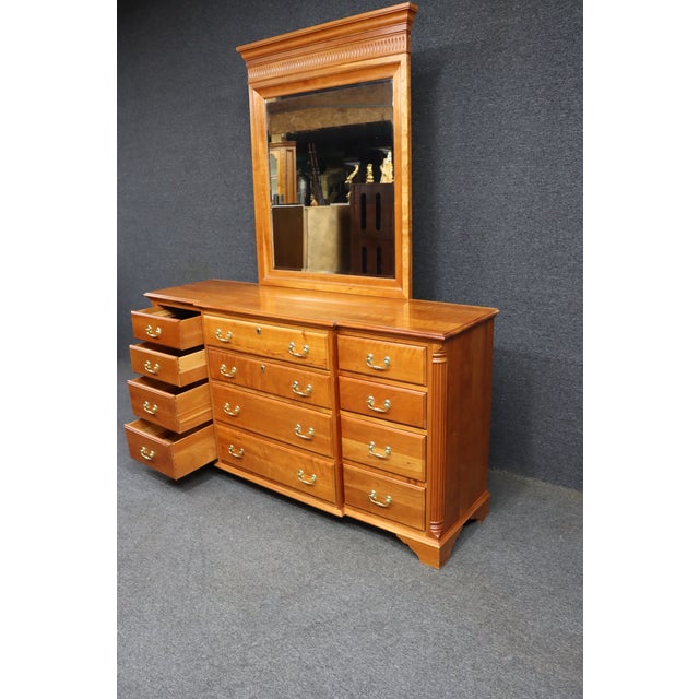 Harden Classic Cherry Dresser With Mirror, Solid Cherry, 12 Drawer For Sale - Image 12 of 18