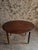 Rustic Antique French Walnut Drop-Leaf Round Table, 1890s For Sale - Image 3 of 18