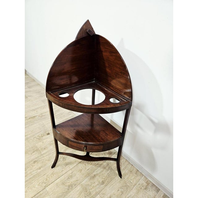 Purple Antique Mahogany Washbasin, England, Early 19th Century For Sale - Image 8 of 17