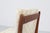 1960s Mid-Century Wood and Cream Fabric Chairs from ISA Bergamo, Italy, 1960s, Set of 4 For Sale - Image 5 of 17