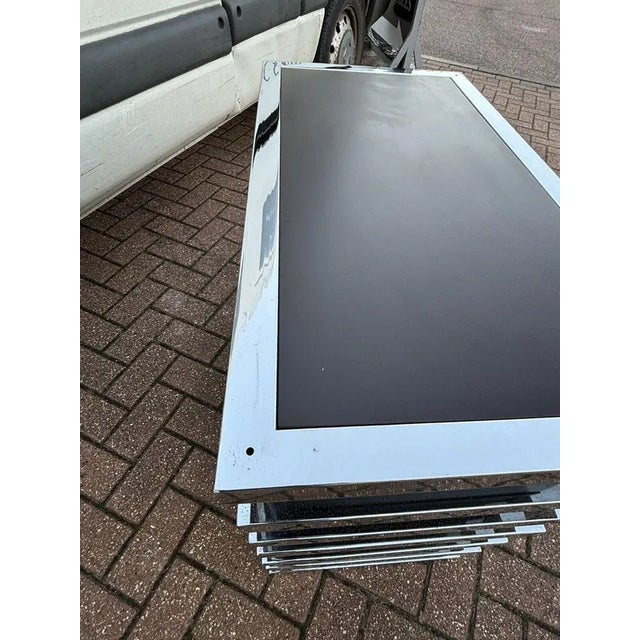 Mid-Century Chrome Console Table For Sale - Image 9 of 13