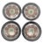 1970s Mikasa "Dimension Adonis" Dessert / Snack Plates, Set of 4 Salad For Sale - Image 12 of 14