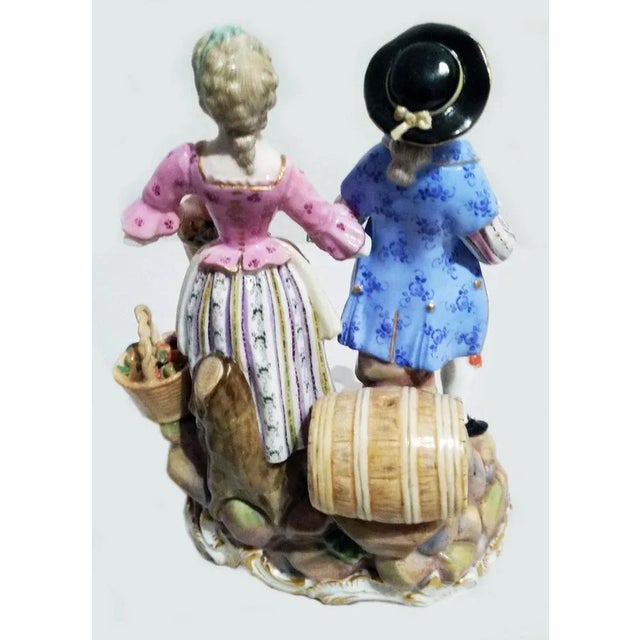 Meissen gorgeous figurine group: cherubs as wine growers the details are stunningly sculptured = finest modelling! design:...