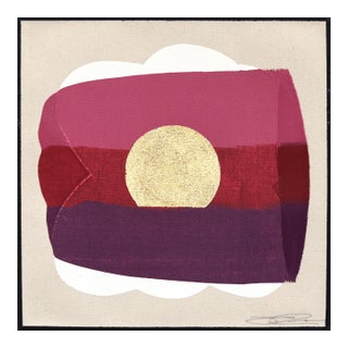 Eternal Sunsets Mini: Wealth - Meditative Abstract Geometric Painting on Canvas Original Artwork by Jason DeMeo For Sale