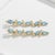 Modern Modern Geometric Topazes Drop Earrings, Silver, Gold, Pair For Sale - Image 3 of 10