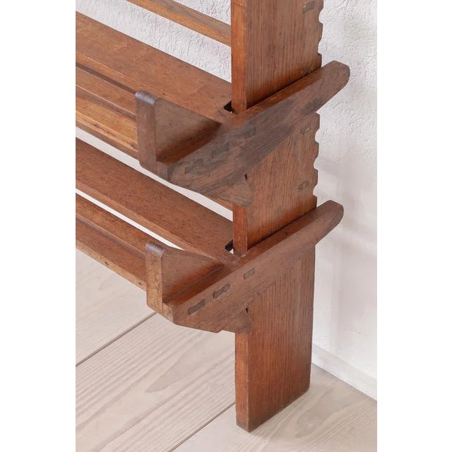 Brutalistic Bookshelf, Italy, 1940s For Sale - Image 4 of 10