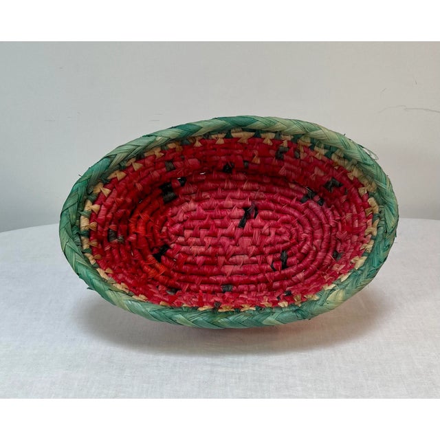 A little slice of Americana, this vibrant watermelon shaped woven raffia basket is perfect for your Summertime table or...