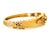 Vintage 14k Gold Diamond and Opal Hinged Bangle Bracelet For Sale In Miami - Image 6 of 12
