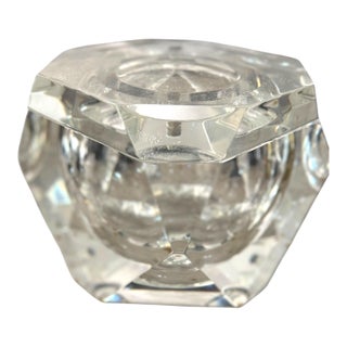 Vintage Faceted Lucite Ice Bucket Attributed to Alessandro Albrizzi, Italy c.1970s For Sale