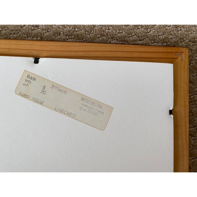 1970s Framed Double Matted Rice Paper Prints of Asian Musicians With Drums Musical Instruments Stamped Signature For Sale - Image 9 of 12