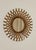 Italian Rattan Sunburst Mirror, Mid 20th Century For Sale - Image 4 of 4