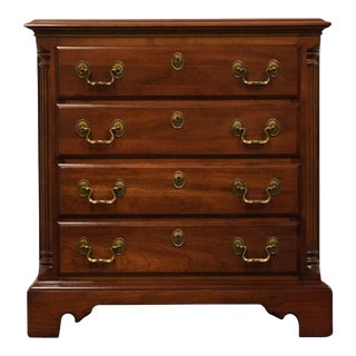 National / Mt. Airy Solid Cherry Early American Traditional Style 26" Four Drawer Nightstand 1092-270 For Sale