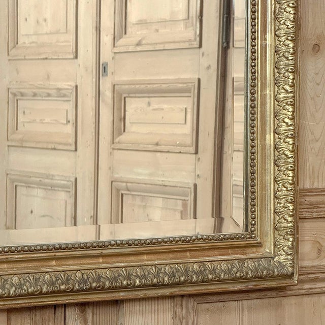 Antique 19th Century French Louis XVI Gilded Mirror For Sale - Image 15 of 18