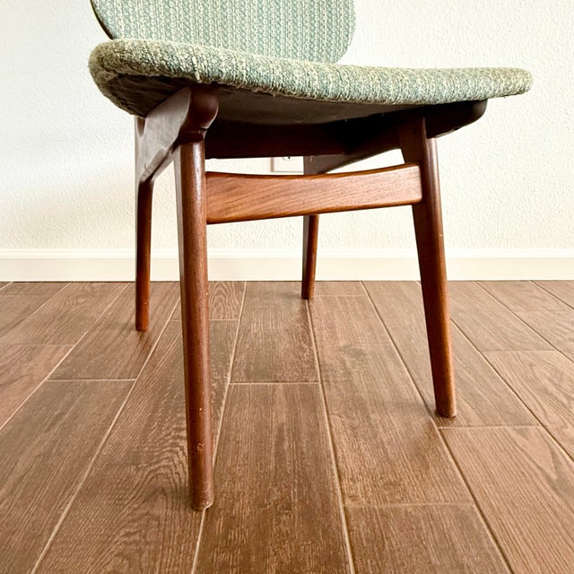 Mid-Century Modern Mid Century Danish Modern Unmarked Arne Hovmand Olsen High Back Teak Dining Chair MCM For Sale - Image 3 of 7