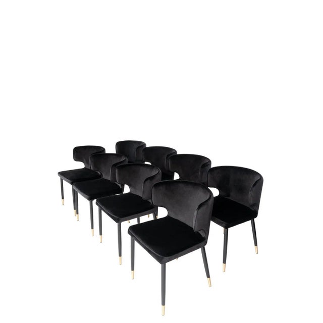 2010s Modern Kayla Upholstered Dining Chairs - Set of 8 For Sale - Image 5 of 5